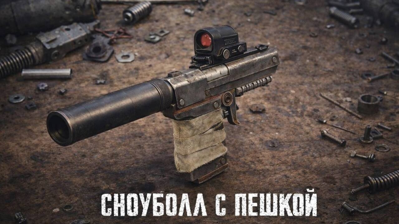 СНОУБОЛЛ С ПЕШКОЙ | SNOWBOLL with SEMI-PISTOL (RUST)