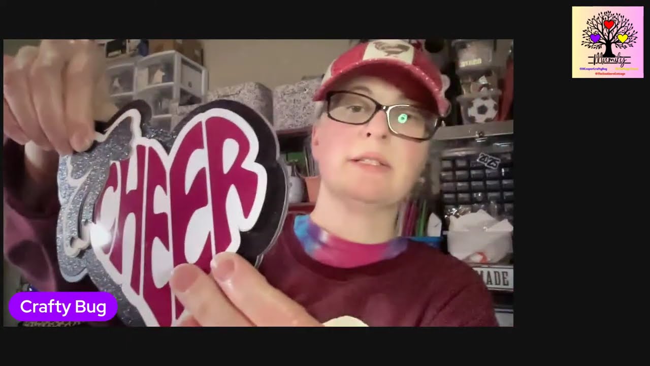 Live/ Light up CHEER cutouts; assembling cutouts #homecomingmums #papercraft #livevideo #diy
