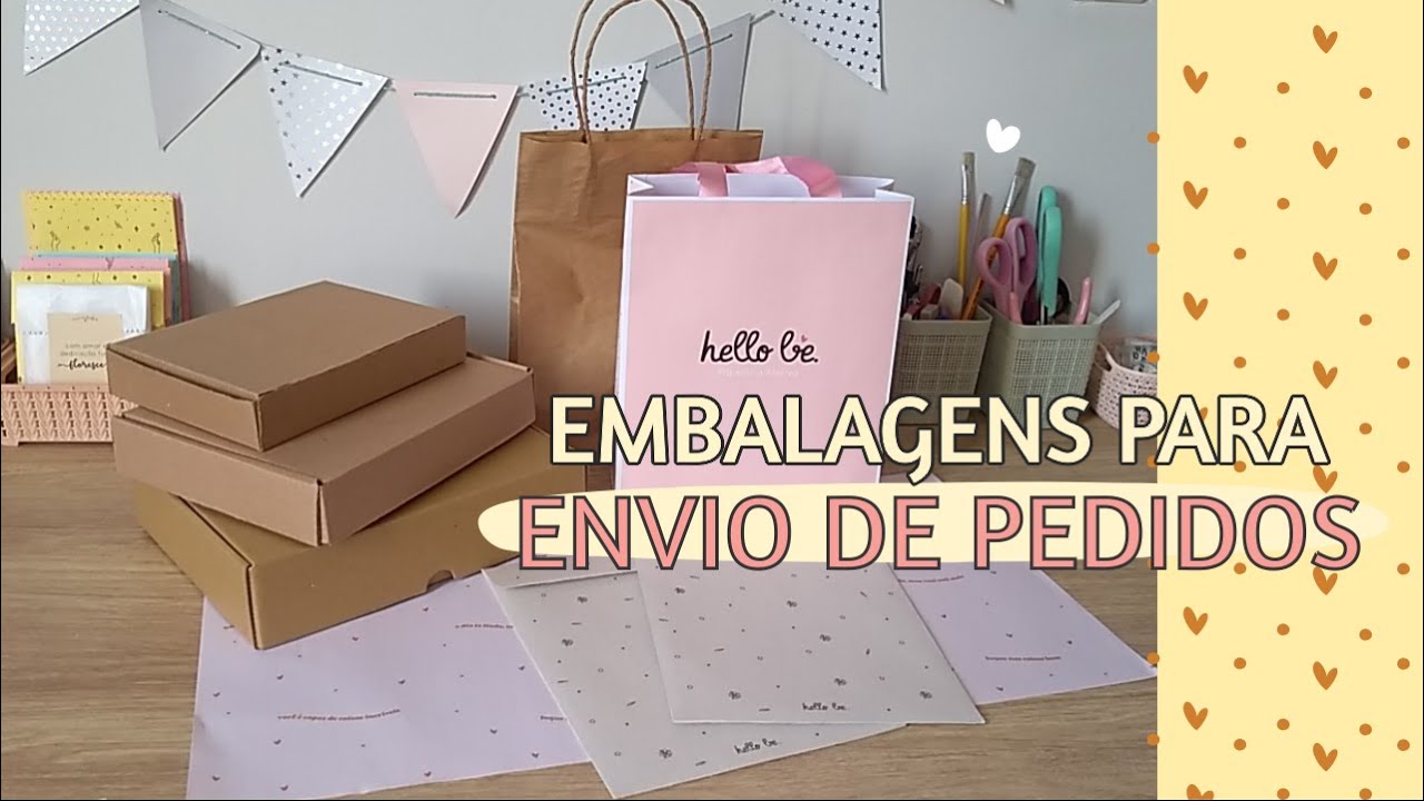 Minhas embalagens para envio e entrega  de produtos