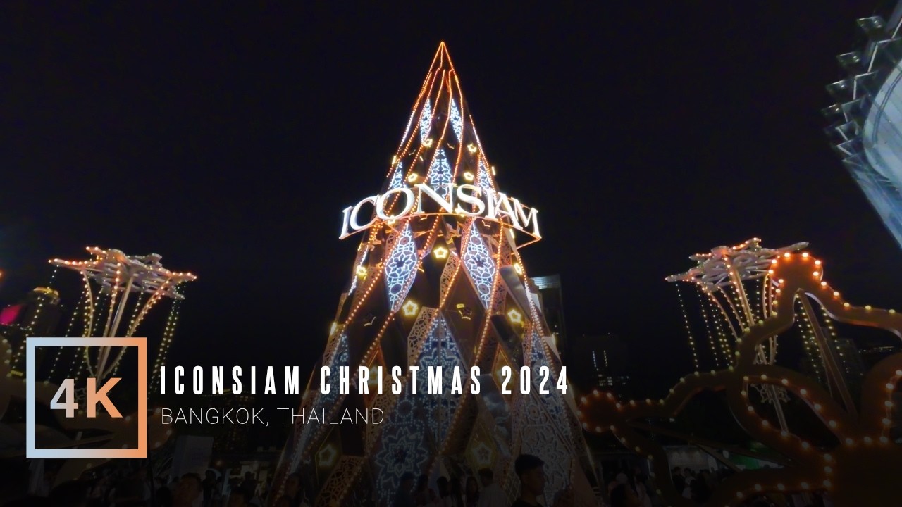 ICONSIAM Christmas 2024 | Virtual Walking Tour | Bangkok, Thailand