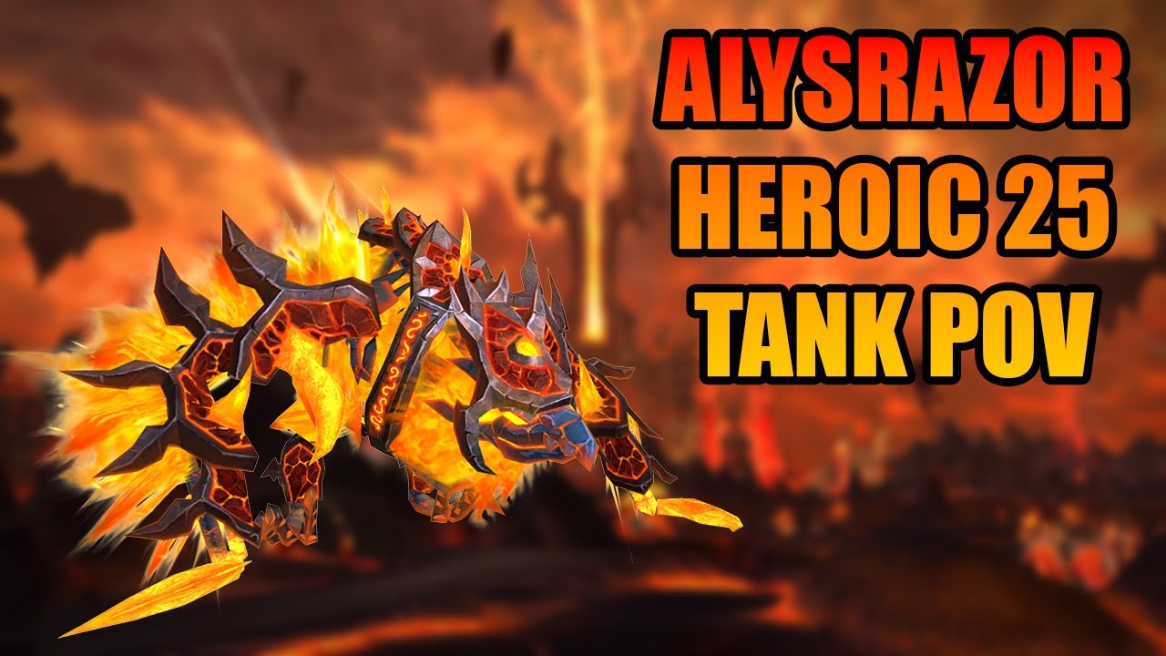 [Firelands] Alysrazor Heroic 25 - Tank POV | Cata Classic