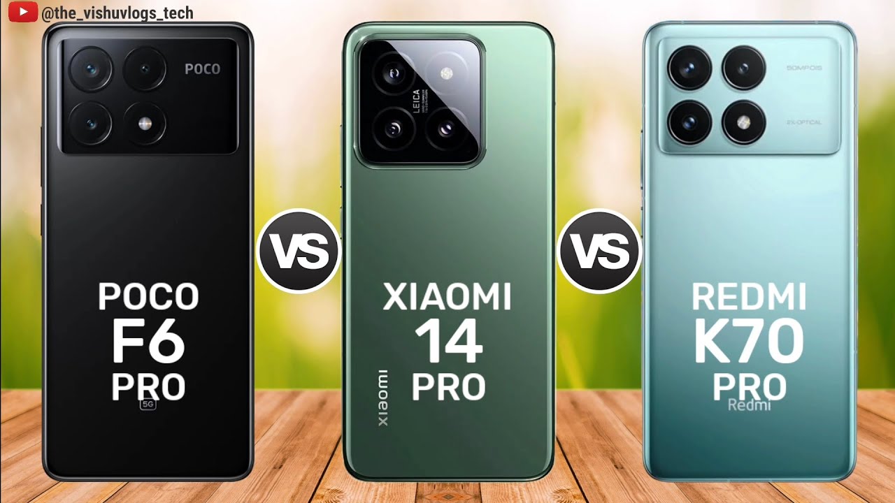 POCO F6 Pro vs Xiaomi 14 Pro vs Redmi K70 Pro || Price ⚡ Full Comparison 🔥 Which one is Better?