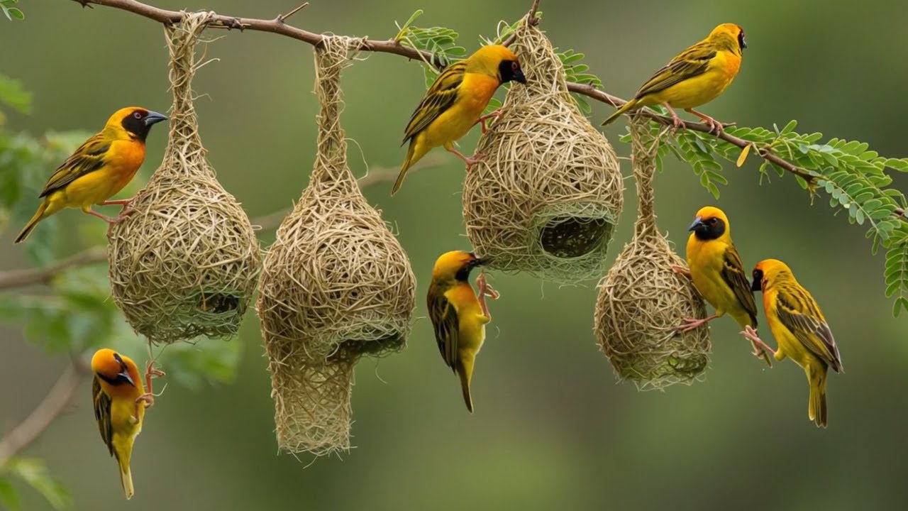 🐦 Sparrow Bird Building Nest | Amazing Nest Making by House Sparrow