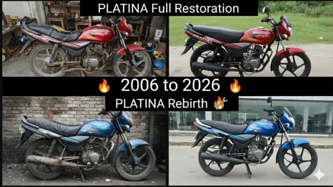 BajajPlatina.FullRestoration Bajaj Platinamodified PART 2बजाज पल्टीना फुल पेंट) प्लेटिना फुल मोडिफाइ