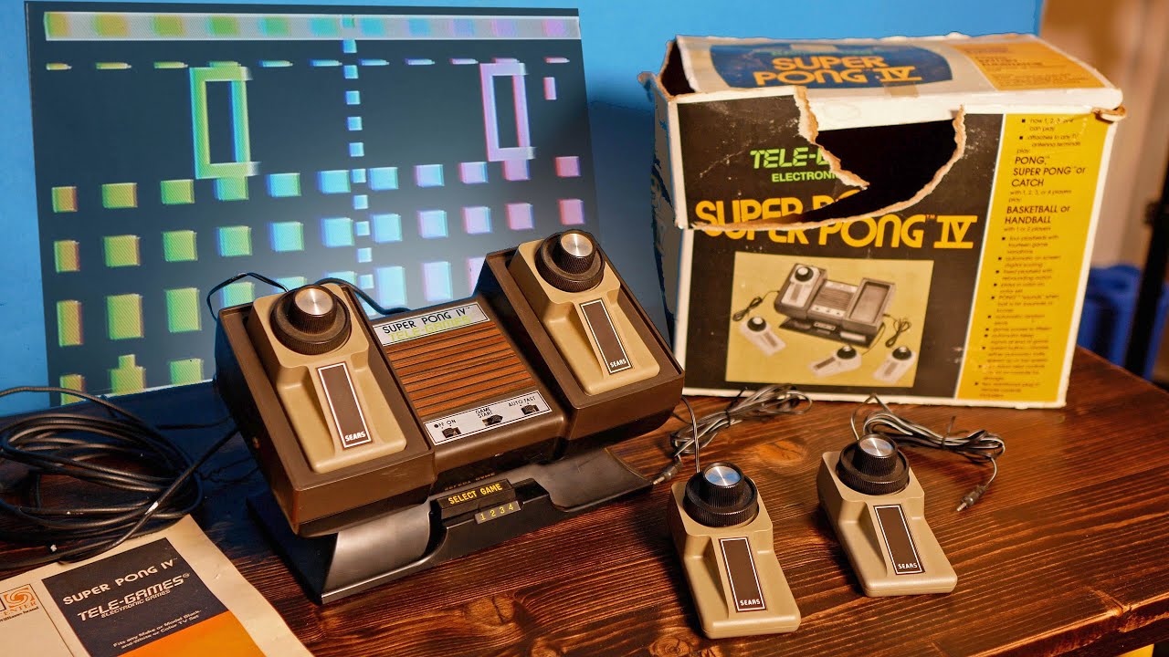 Thrifting for Vintage Video Games!!  Super Pong 4