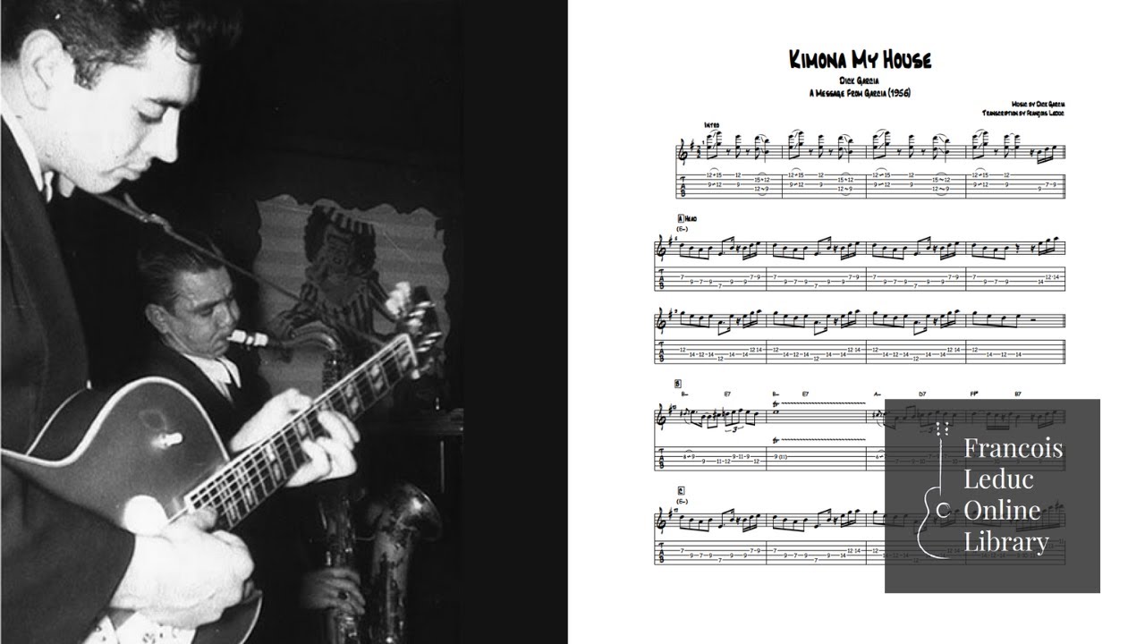 Kimona, My House - Dick Garcia (Transcription)
