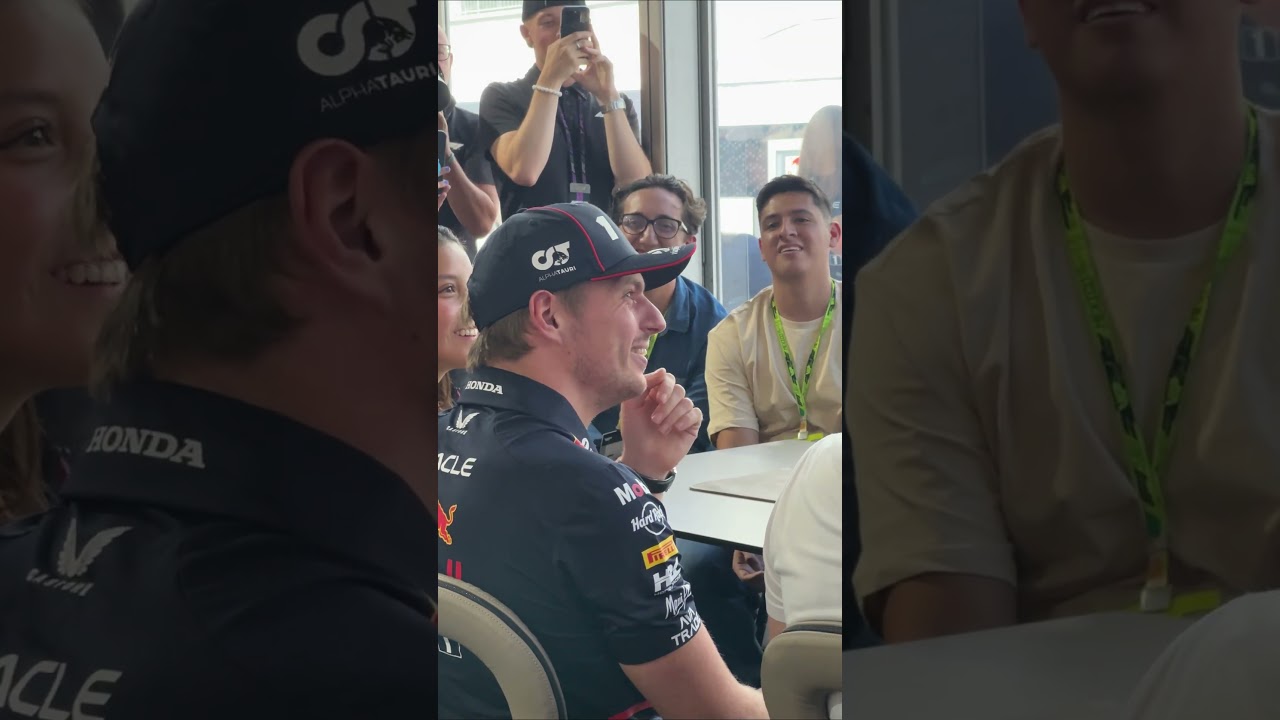 That may be cheating, Max 👀 🎶 #F1 #RedBullRacing