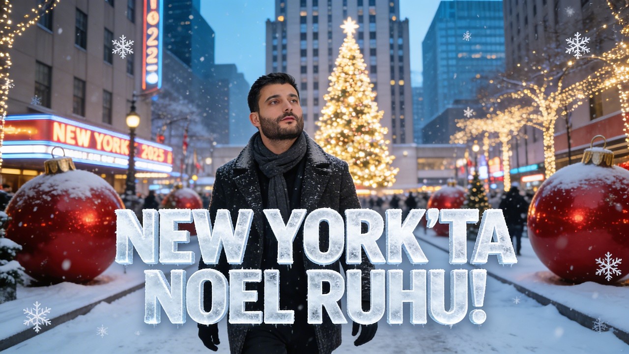 New York’ta Noel Atmosferi 🎄 | Aralık 2025 | 1 Saatlik Sessiz Yürüyüş (NYC Walking Tour)