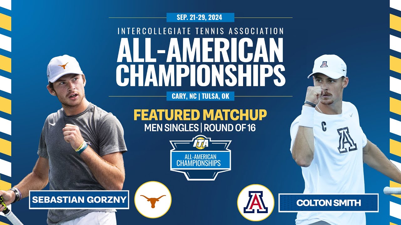 Gorzny (TEX) vs Smith (ARIZ): Singles Rd16 [2024 ITA Men's All-American Championships]