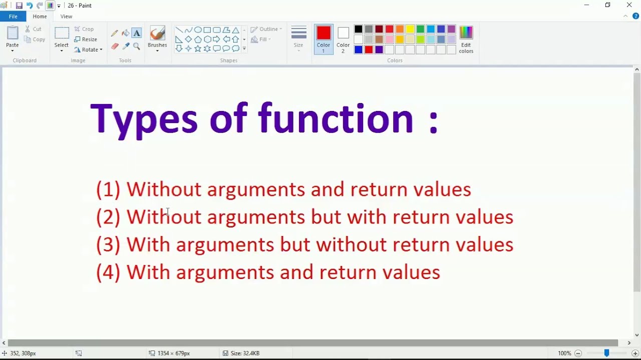 Types of function in C (26)