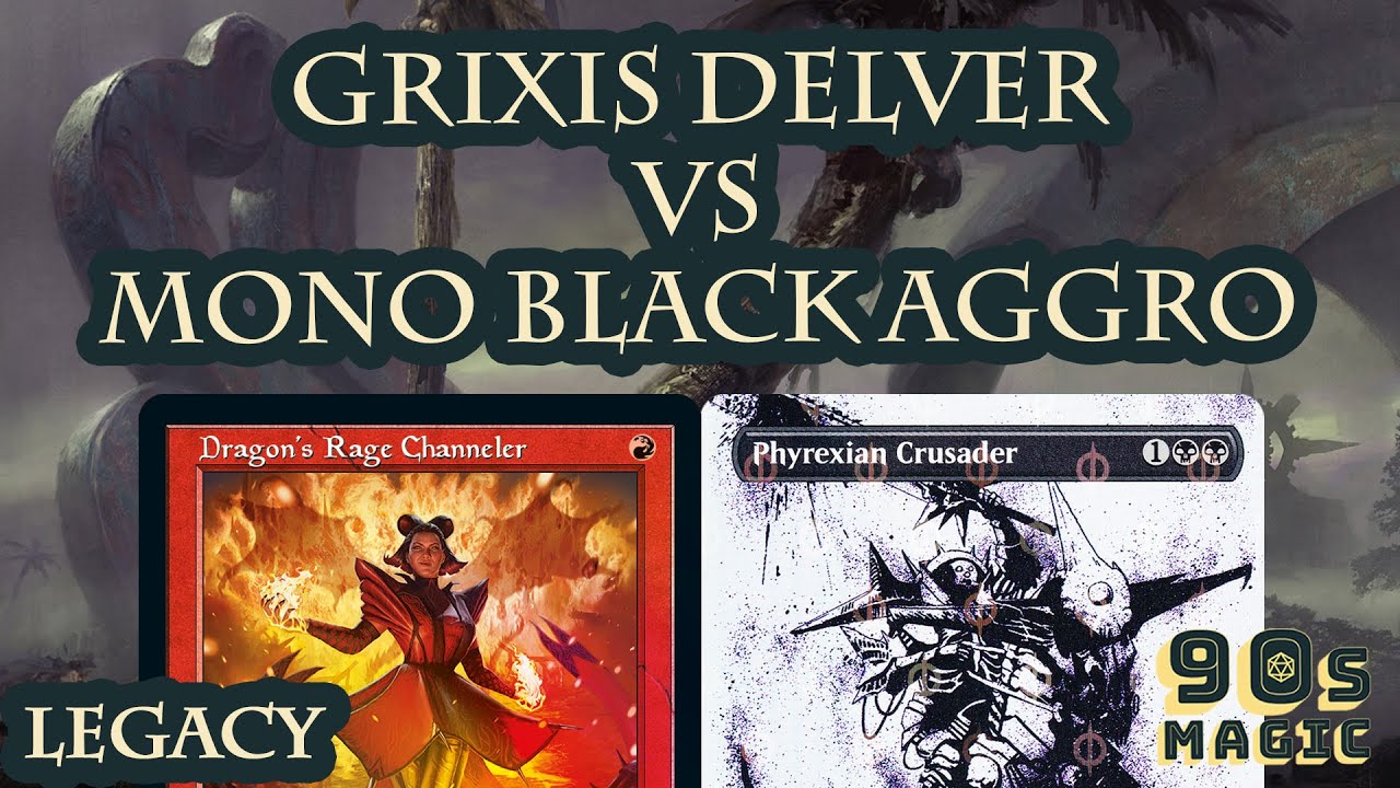Mono Black Aggro vs Grixis Delver [MTG Legacy]