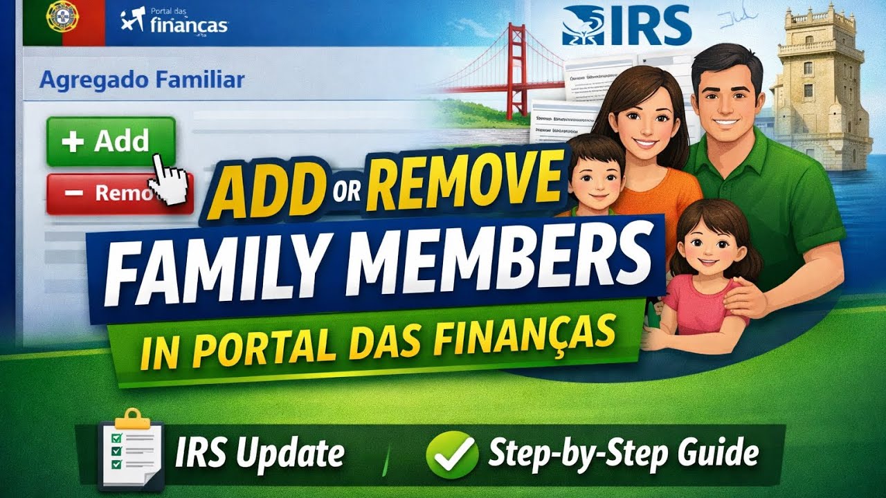 how to add or remove family members in the Portugal Finance Portal step by step. #portugal #irs2026