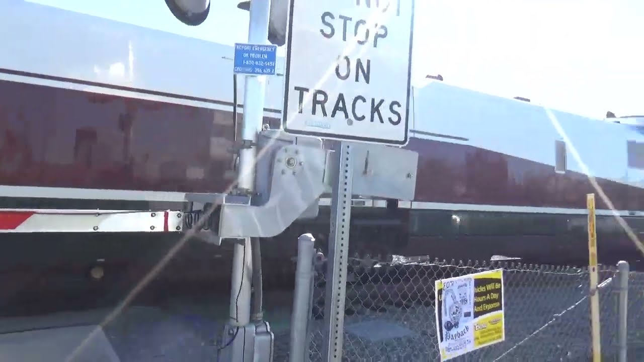 (Southbound) Amtrak 505 Talgo Duck Cab Car departs the Tacoma Dome Station. Friendly Amtrak crew 😀.