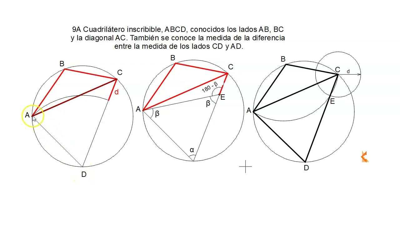 Problemas de ampliación de cuadriláteros, tercera parte.
