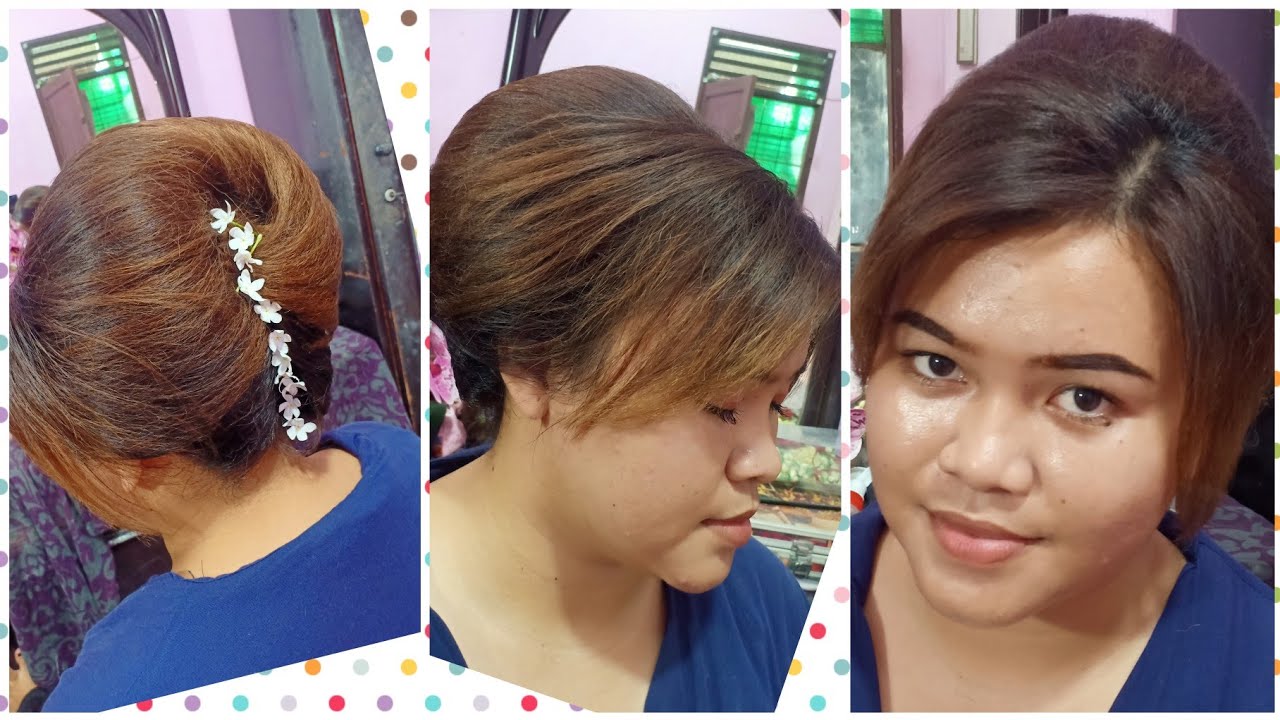 tutorial sanggul keong rambut pendek untuk pemula make up bunda asih