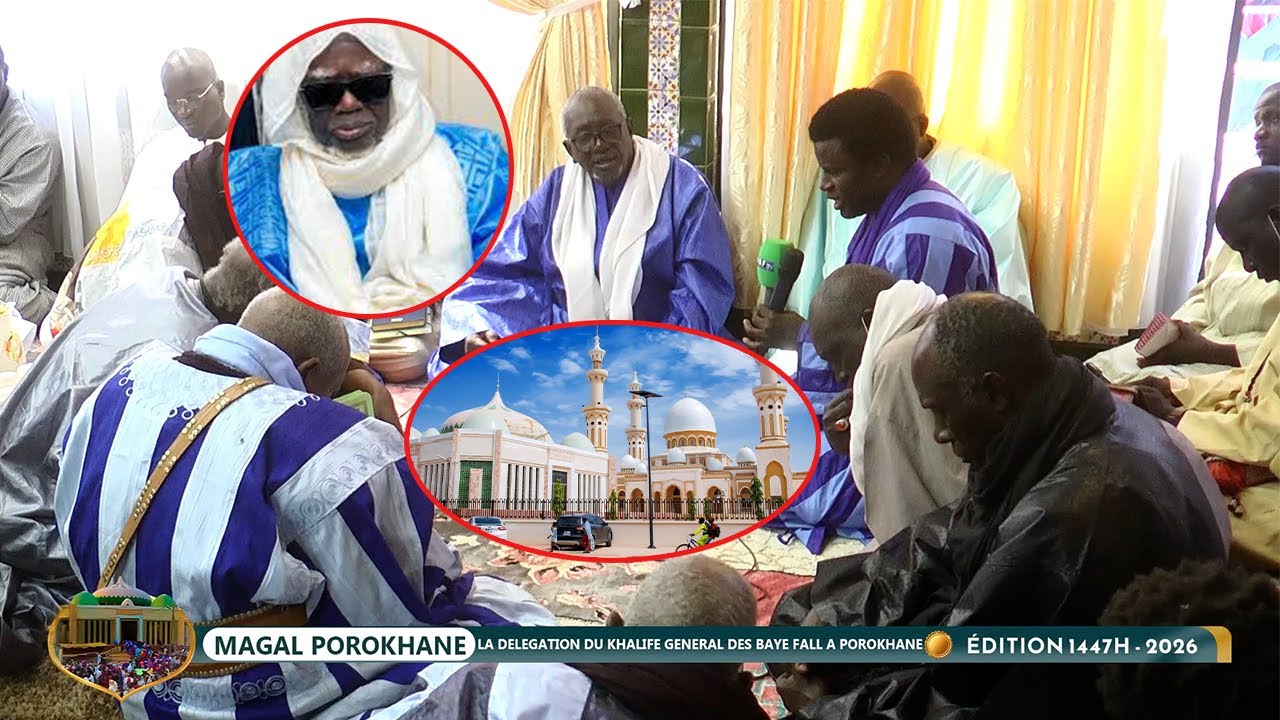 Porokhane 2026 : Ziar Délégation des Baye Fall Chez le khalif générale des Mourides Serigne Mountak