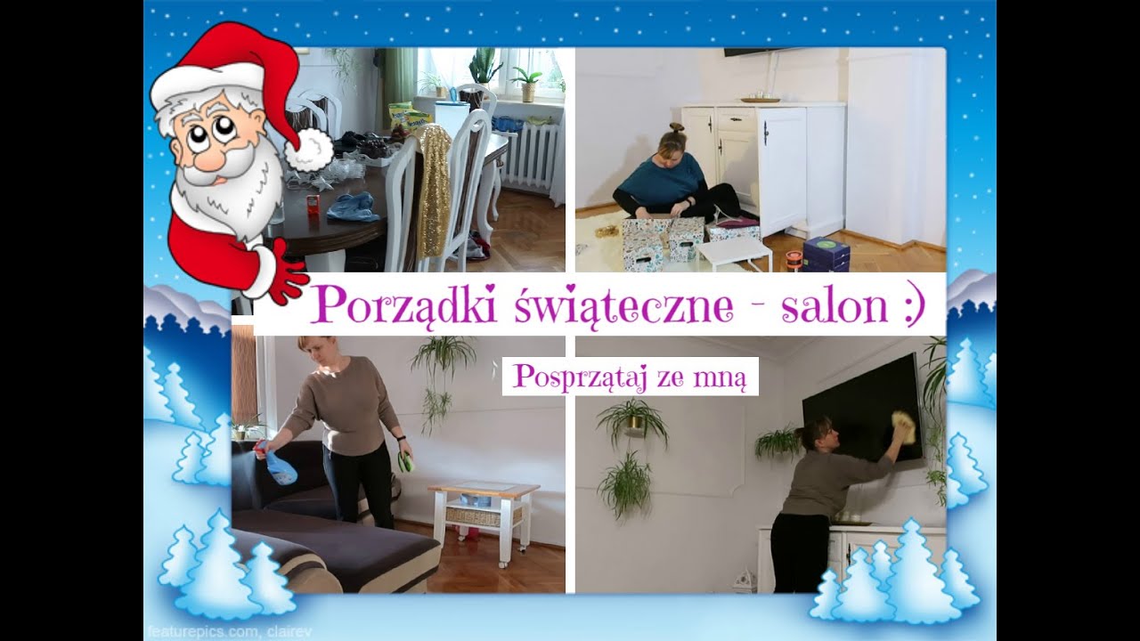 Porządki świąteczne - salon 🎄| Motywacyjne sprzątanie 💪🏻| Posprzątaj ze mną| Uporządkowana