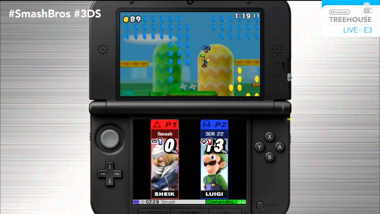 Super Smash Bros for 3DS Gameplay #2 -  Sheik v Luigi