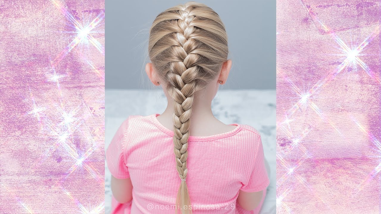 PEINADOS PARA NI&Ntilde;AS TRENZA FACIL PARA PRINCIPIANTES /HOW TO FRENCH BRAID