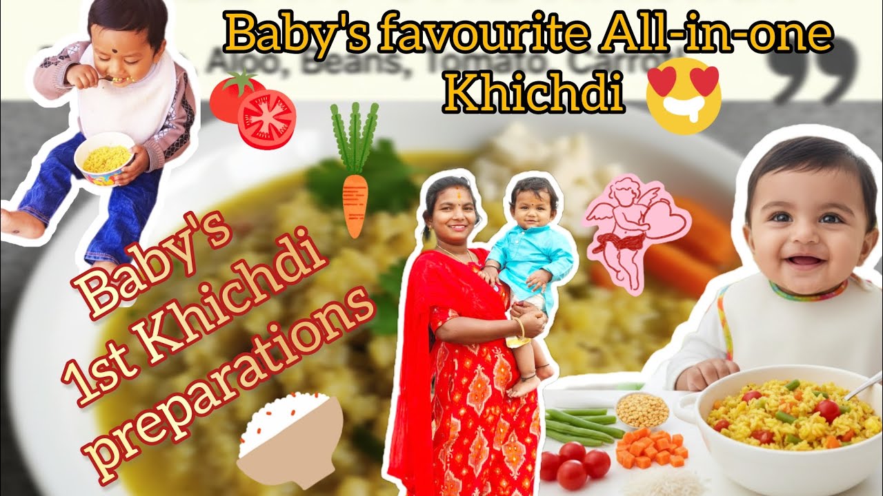 Baby's favourite all in one Khichdi healthy and tasty 🥰#babynutrition #protein #food #baby #tasty 😋