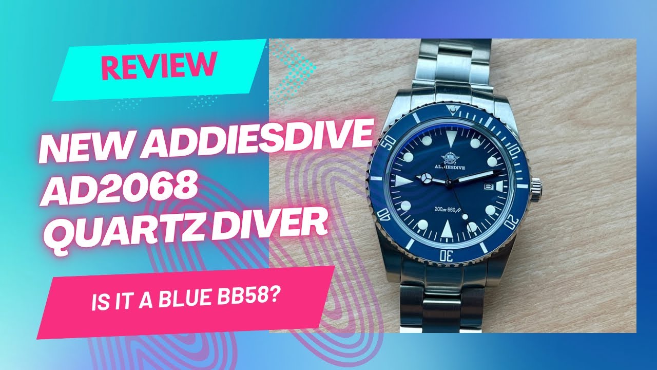 Новые часы Addiesdive AD2068 — эти похожи на синие BB58.