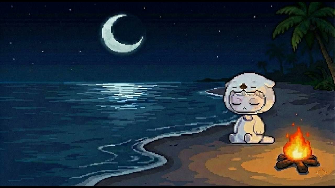 메이플스토리 - 편안한 밤의 돌고래섬