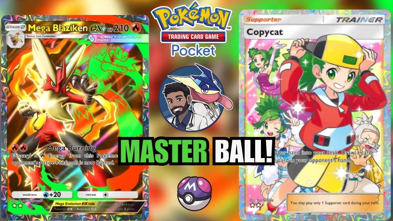 I Hit Master Ball With Blaziken! Pokémon TCG Pocket
