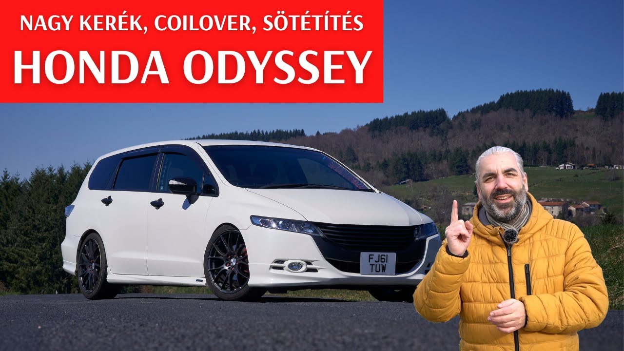 Anyataxival buliba: ez a JDM Honda Odyssey &uuml;ltetve, nagy felnin, s&ouml;t&eacute;t&iacute;t&eacute;ssel is műk&ouml;dik
