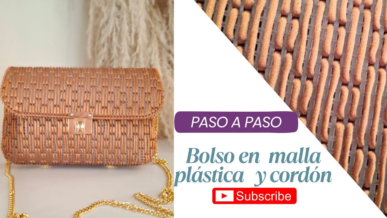 💕Hermoso BOLSO EN MALLA CANVA//tendencia// FACIL Y PRACTICO //Paso a paso #tejedoras #hechoamano