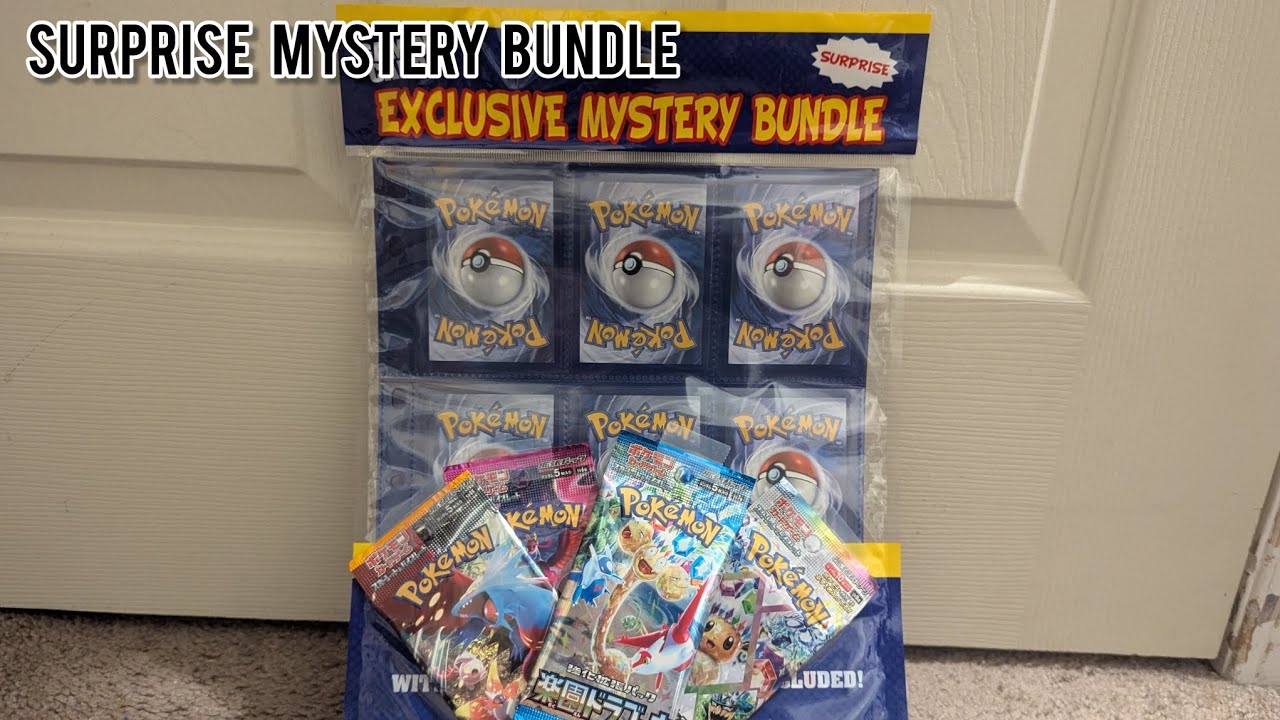 Opening Exclusive Pokémon Mystery Bundle Includes 4 Japanese Booster Packs 