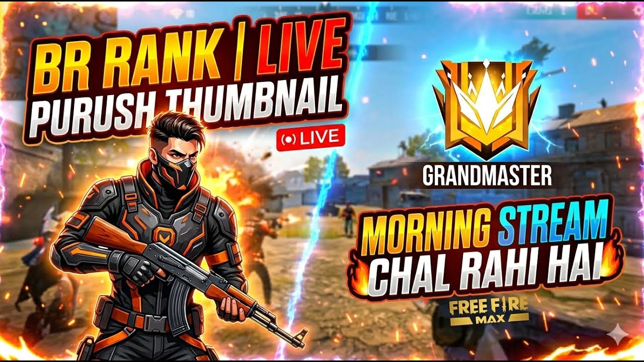 BR RANK PUSH🔥 TO GRANDMASTER LIVE!