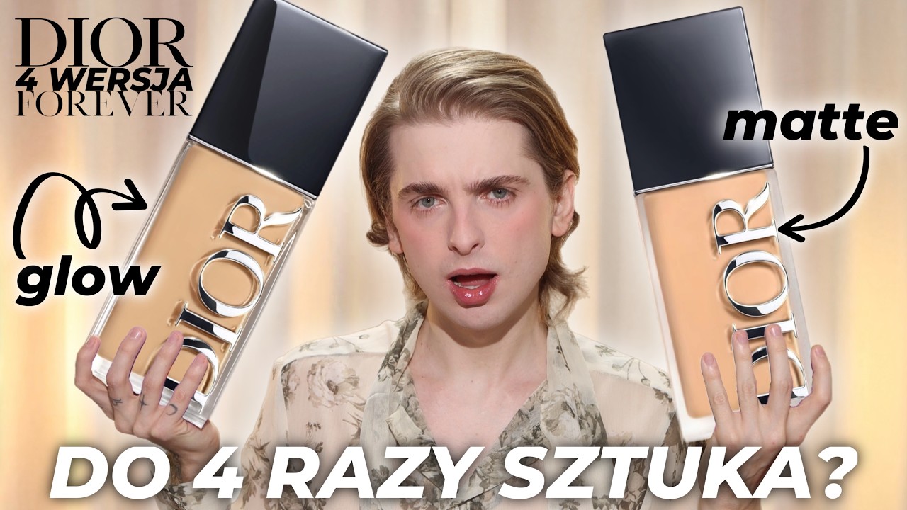 do 4 razy sztuka? DIOR FOREVER Sking Glow i Skin Wear - porównanie formuł + test trwałości
