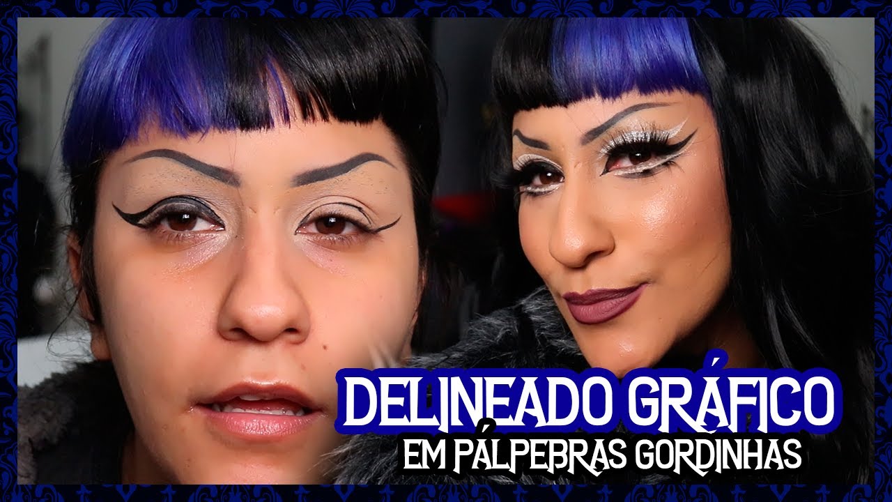 MAQUIAGEM GÓTICA PRA PÁLPEBRAS OCULTAS (ou eu espumando sobre namoro por 30min) | NOSFEROTIKA