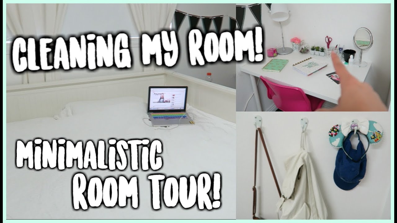 CLEANING MY ROOM // MINIMALISTIC ROOM TOUR