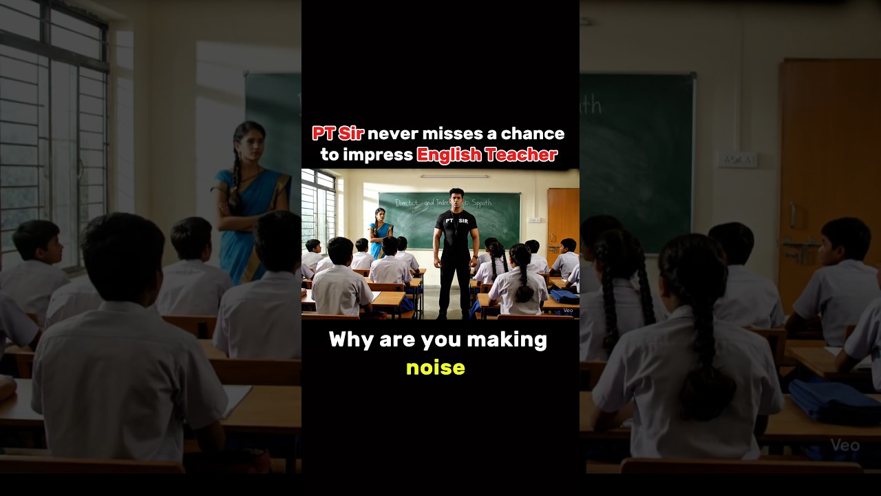 PT Sir never misses a chance to impress  English teacher 😂 #youtubeshorts #shorts #relatable