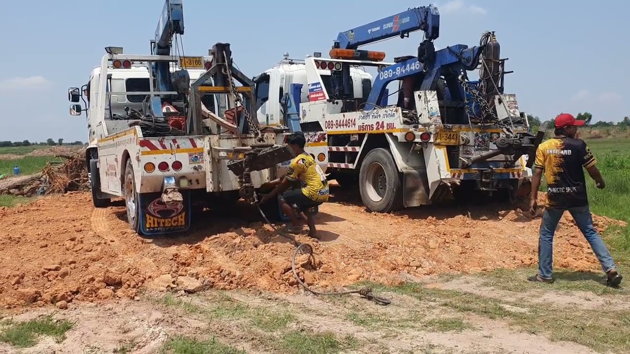 เพื่อนมาช่วยแล้วลากกันมันส์ๆเลยครับ Dump Truck