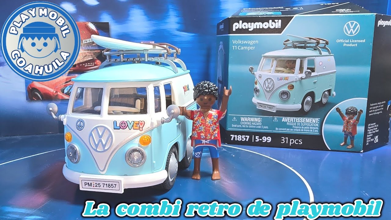 🚐 Playmobil Volkswagen T1 Camper (71857)  La Combi Clásica en Miniatura