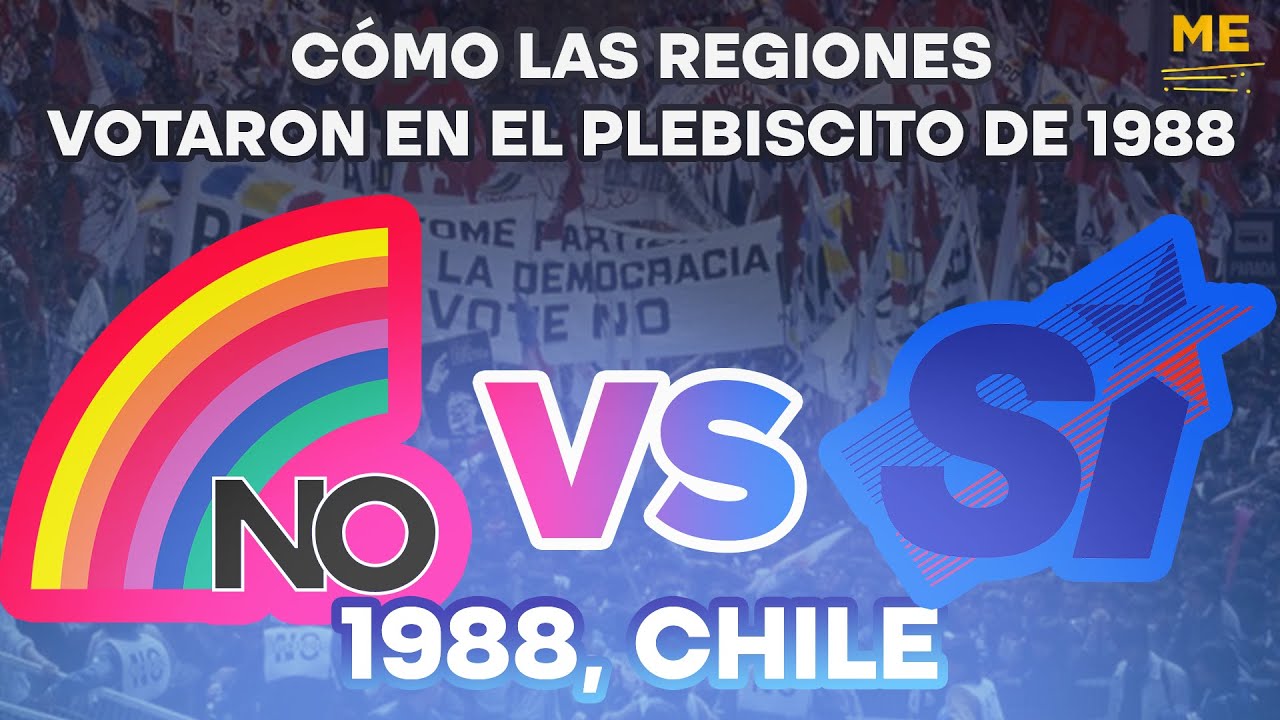 Como las regiones votaron en el Plebiscito de 1988 (Chile)
