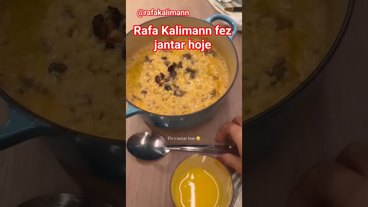 Rafa Kalimann fez o já tarde hoje 
