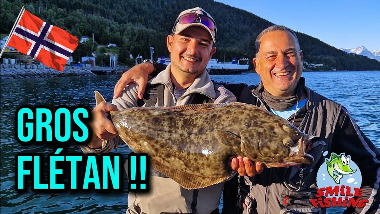 CE GROS FLÉTAN (Halibut) m’offre un combat de fou 😱🎣, dans le port de Lyngen! Pêche en Norvège!