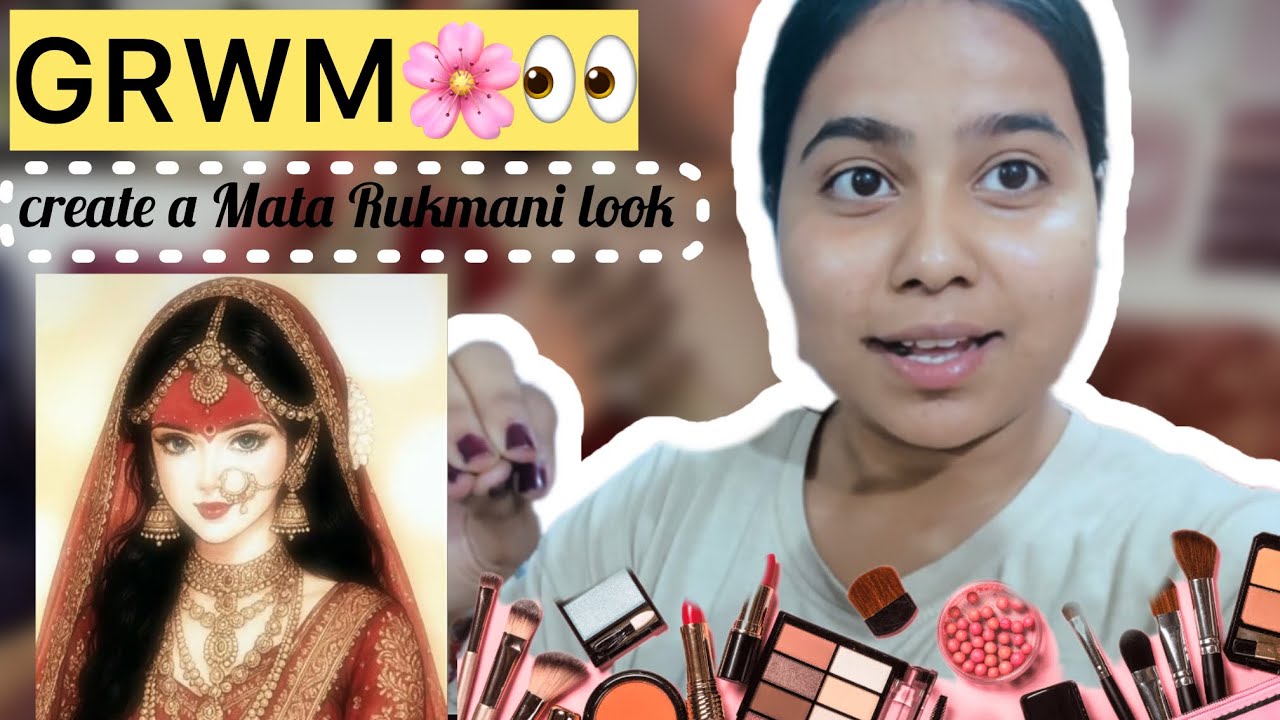  Get ready with me to create a Mata Rukmani look 🦚✨🪷👀
