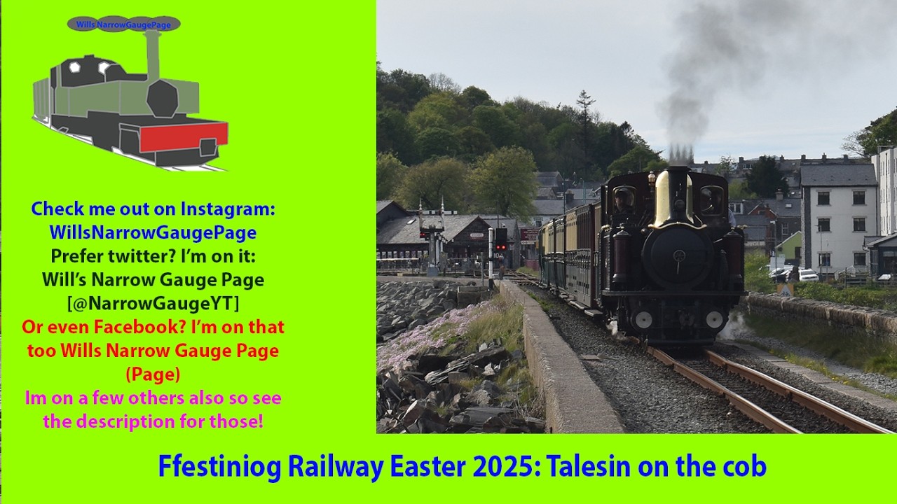 Ffestinog Railway Easter 2025 - Talesin on the cob