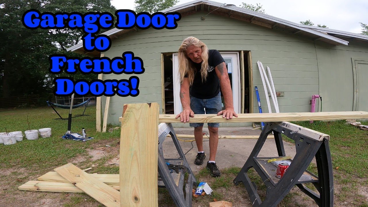 Garage Door to French Doors!