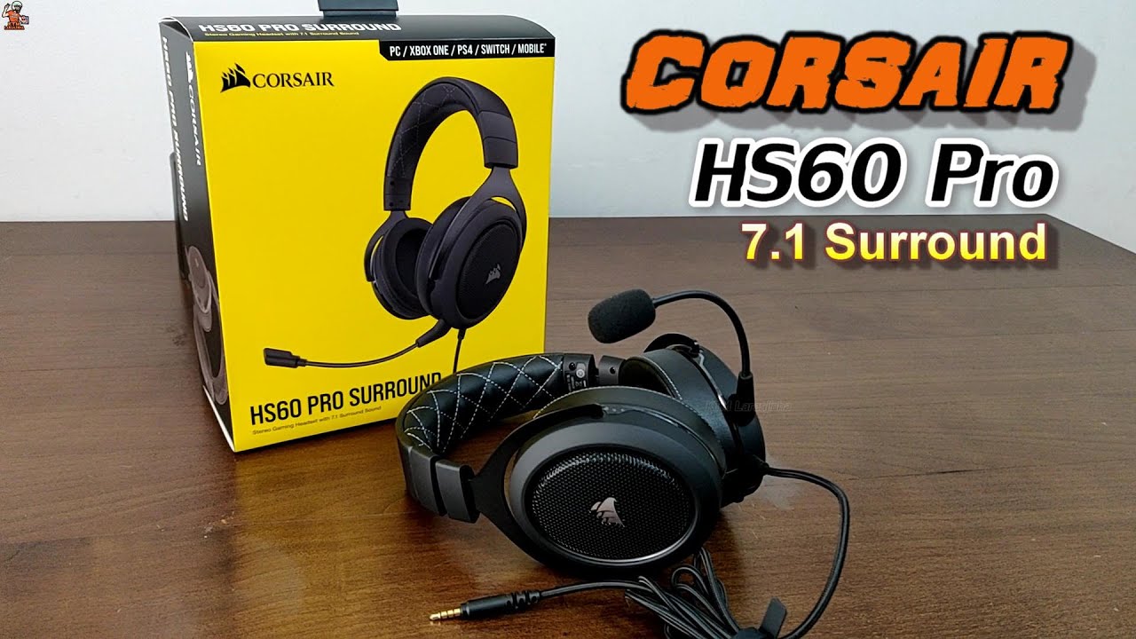 Review HeadSet CORSAIR HS60 Pro Surround 7.1 Preto - A REVIEW PERFEITA! Mic Test Corsair HS60 haptic