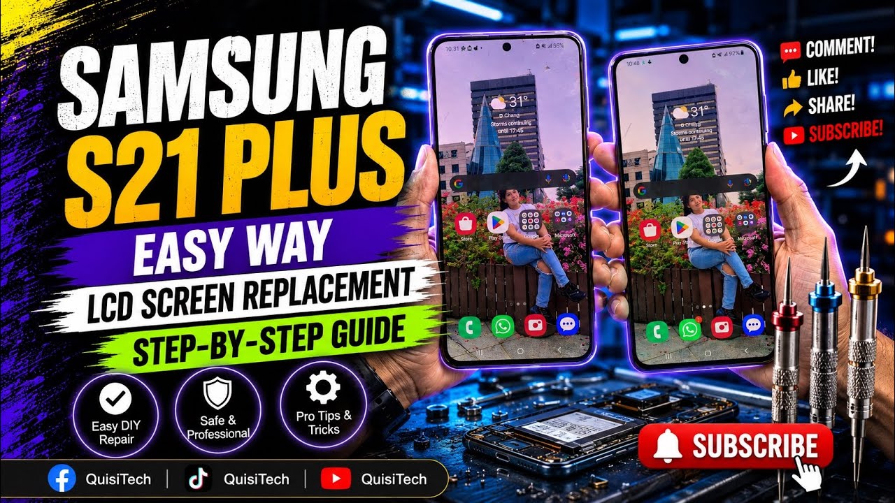Samsung S21 Plus OLED LCD Replacement | How to replace Oled LCD samsung s21 +