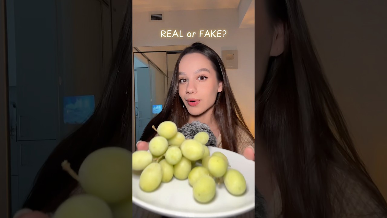 REAL or FAKE FOOD? Hard level ASMR!🔥 #asmrtriggers #asmrvideo #food #asmreating #eating #fakefood