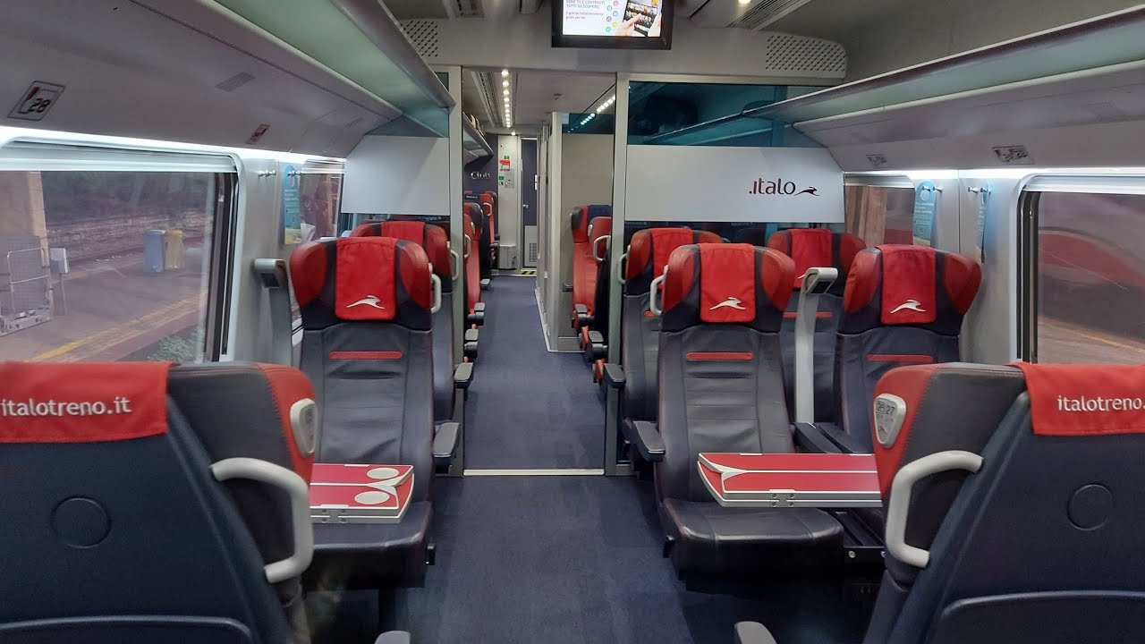 A bordo italo treno evo in Prima da Trento a Roma Termini