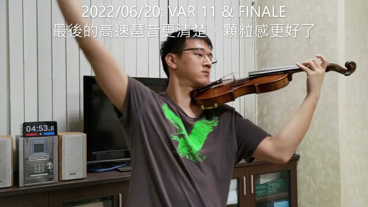 成人自學小提琴2: Paganini Caprice No.24! 九個月後的變化