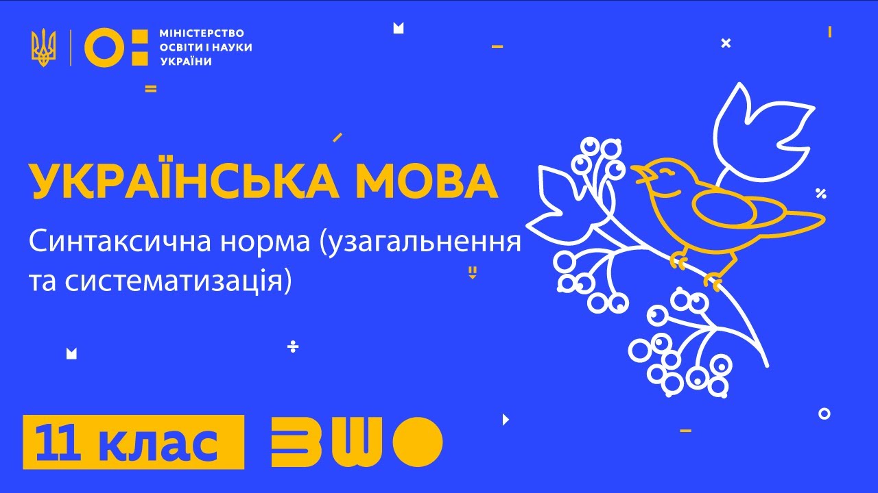 11 клас. Українська мова. Синтаксична норма (узагальнення та систематизація)