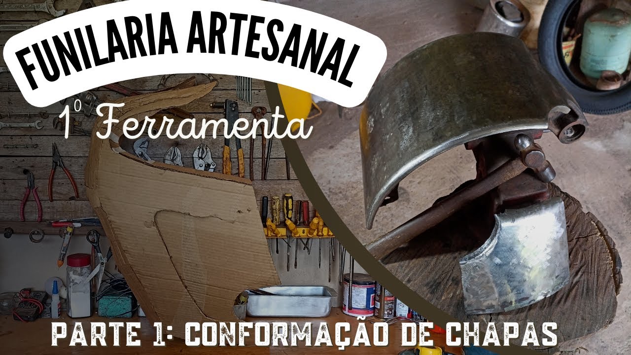 BIGORNA FEITA COM SAPATA DE FREIO - (ferramenta caseira - metal shaper - conformação de chapas)